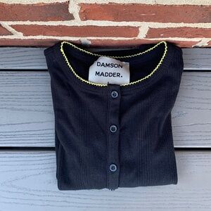 Damson Madder Sybil Pointelle Cardi